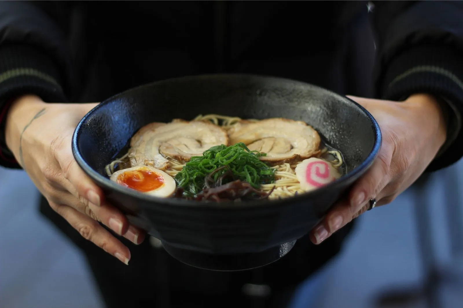 Soy sauce ramen with chashu, egg and seaweed at Kaiju Ramen & Curry, a Japanese Curry Restaurant in Isla Vista